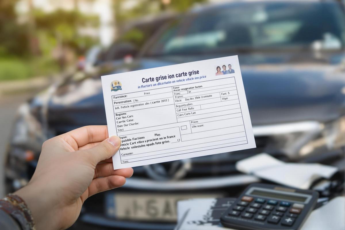 Les facteurs influençant le prix de la carte grise